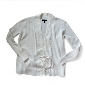 J. Crew | White Wrap Tie Sweater XS